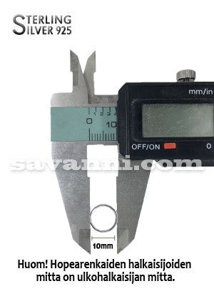 0.6mm-1.2mm Öppen Silverring