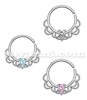 1.2mm Piercingring Royal Cut