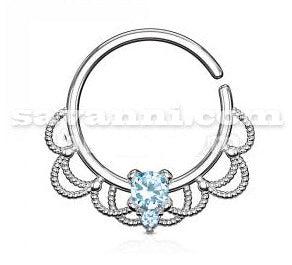 1.2mm Piercingring Royal Cut