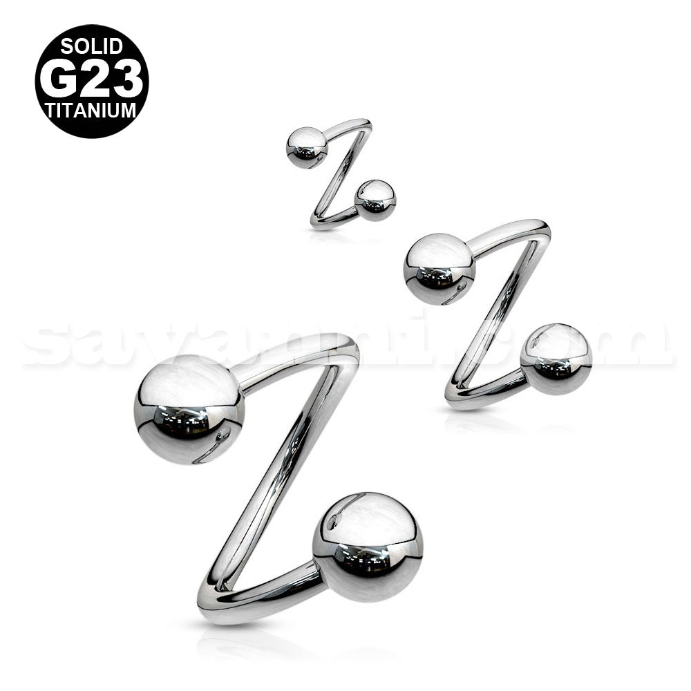 1.0mm Spiraali Titaani
