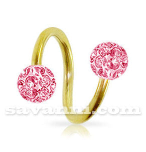 Kulta spiraali kristalli