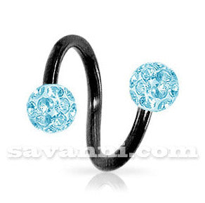 Musta spiraali lävistyskoru