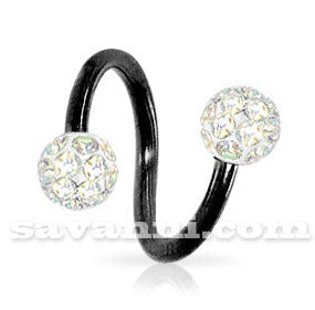 Twister piercing crystal