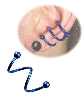 1.2mm Blå Dubbelspiral