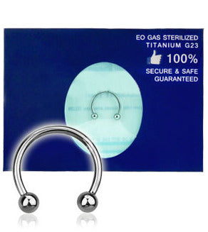 Individuellt Förpackad Steril 1.2mm Hästskobarbell Titan