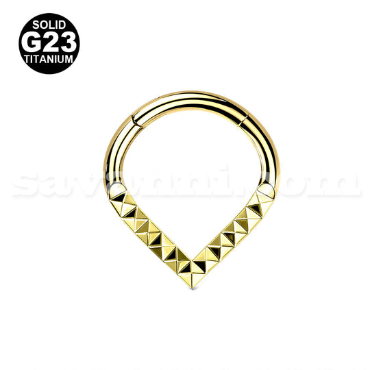 1.2mm Titaani Clicker Pyramid