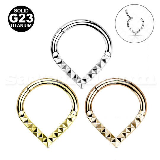 1.2mm Titaani Clicker Pyramid