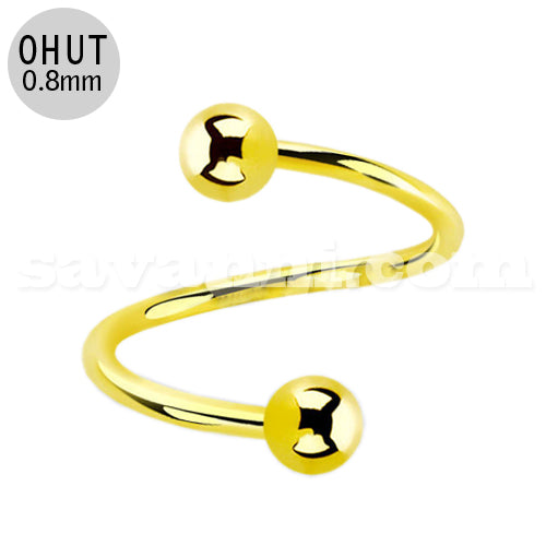 0.8mm Guldspiral