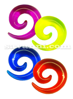 Färggrant Genomskinligt Töjsmycke Spiral