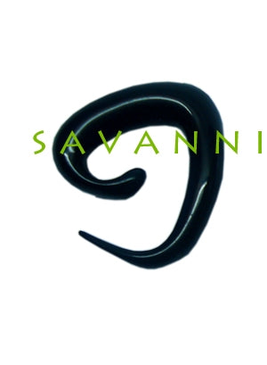 Töjsmycke av Akryl Triangel Spiral Svart