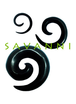 Töjsmycke Spiral Ebenholts