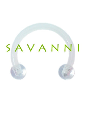 1.2mm Hästskobarbell Retainer Piercingsmycke Akryl