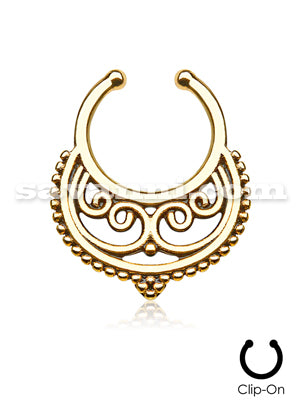 Fake Septum Snirklig Halvmåne 