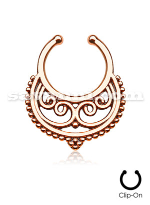 Fake Septum Snirklig Halvmåne 