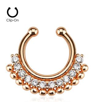 Fake Septum Paved Gem Fan