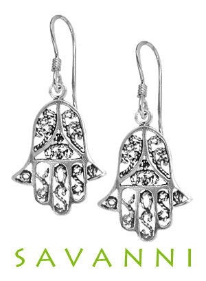 Örhängen Silver Hamsa