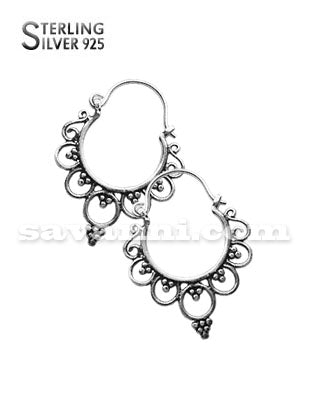 Tribal Örhängen av Silver