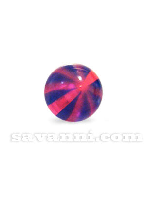 1.6mm Smyckeskomponent Akrylkula Beachball