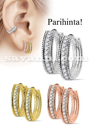 Korvarenkaat strass