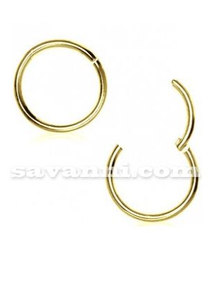 0.8mm Guldfärgad Segment Ring Clicker