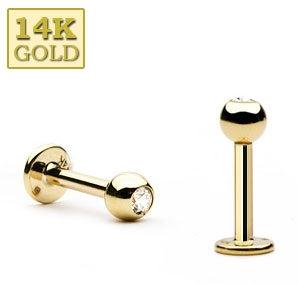 Kultainen labret strass