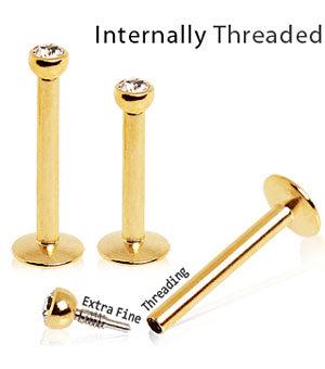 Kullanvärinen huulikoru strass