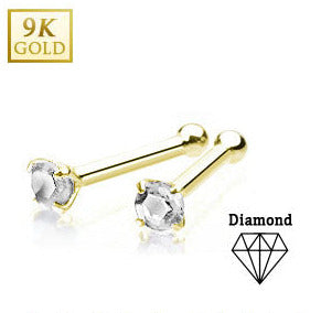 Rakt Nässmycke Guld 9K Diamond