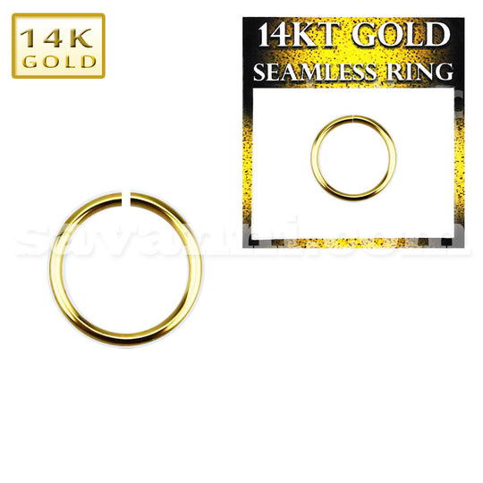 0.8mm Seamless Ring 14K Guld