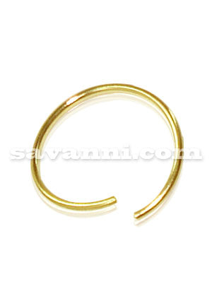 1.0mm Guldfärgad Slät Ring