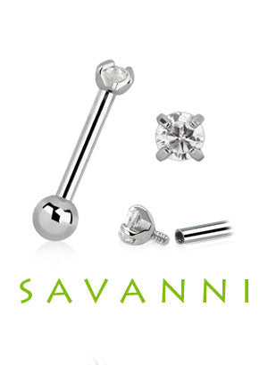 Helix/Tragus-smycke Zircon & Inre Gängor