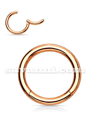 1.6mm Rose Gold Segment Ring Clicker